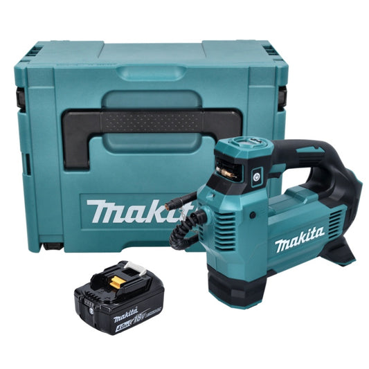 Makita DMP 181 M1J Akku Kompressor 18 V 11,1 bar + 1x Akku 4,0 Ah + Makpac - ohne Ladegerät