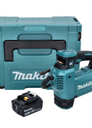 Compresseur sur batterie Makita DMP 181 T1J 18 V 11,1 bar + 1x batterie 5,0 Ah + Makpac - sans chargeur