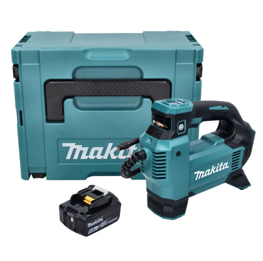 Makita DMP 181 G1J Akku Kompressor 18 V 11,1 bar + 1x Akku 6,0 Ah + Makpac - ohne Ladegerät