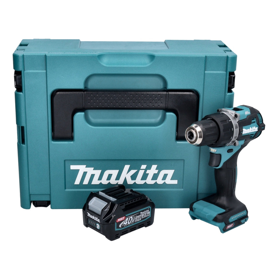 Makita DF 002 GD101 perceuse-visseuse sans fil 40 V max. 64 Nm Brushless XGT + 1x batterie 2,5 Ah + Makpac - sans chargeur