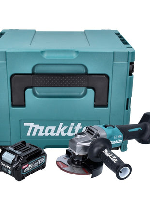 Amoladora angular a batería Makita GA 023 GD101 40 V máx. 125 mm sin escobillas XGT + 1x batería 2,5 Ah + Makpac - sin cargador