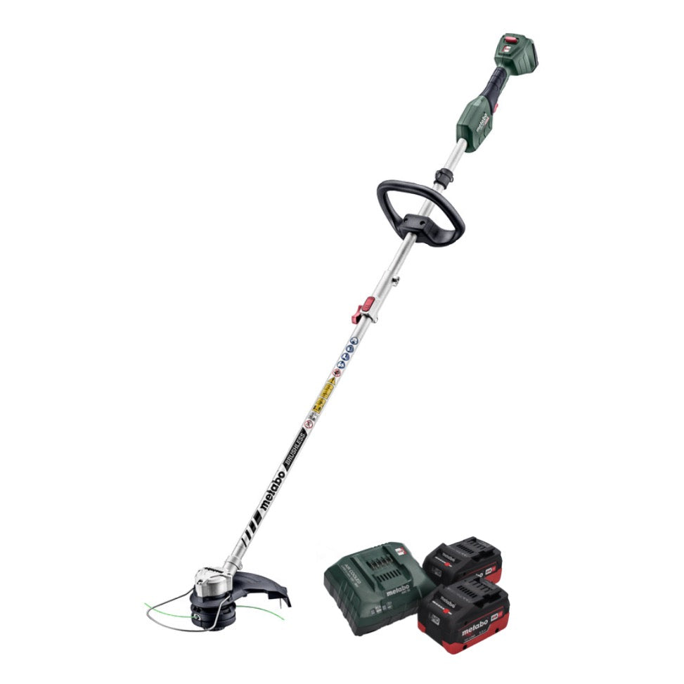 Coupe-herbe à batterie Metabo RTD 18 LTX BL 30 18 V 30 cm sans balais + 2 batteries 5,5 Ah + chargeur