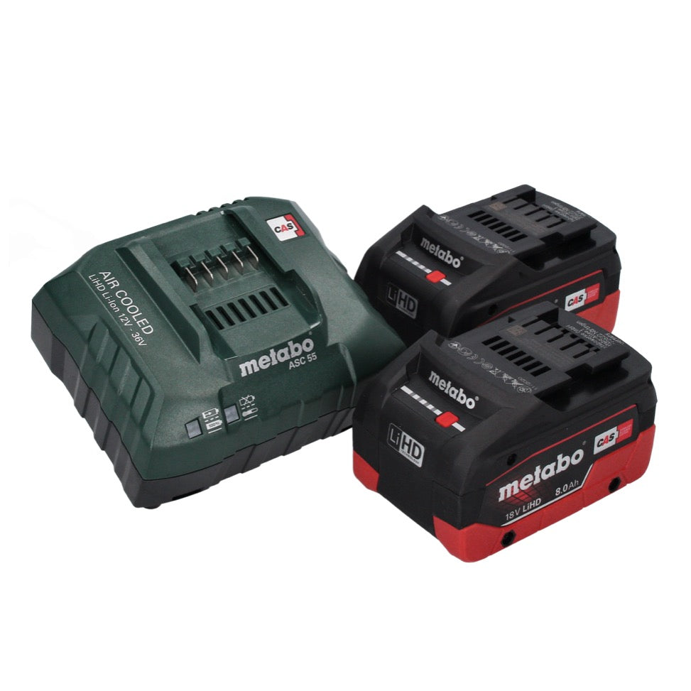 Coupe-herbe à batterie Metabo RTD 18 LTX BL 30 18 V 30 cm sans balais + 2 batteries 8,0 Ah + chargeur