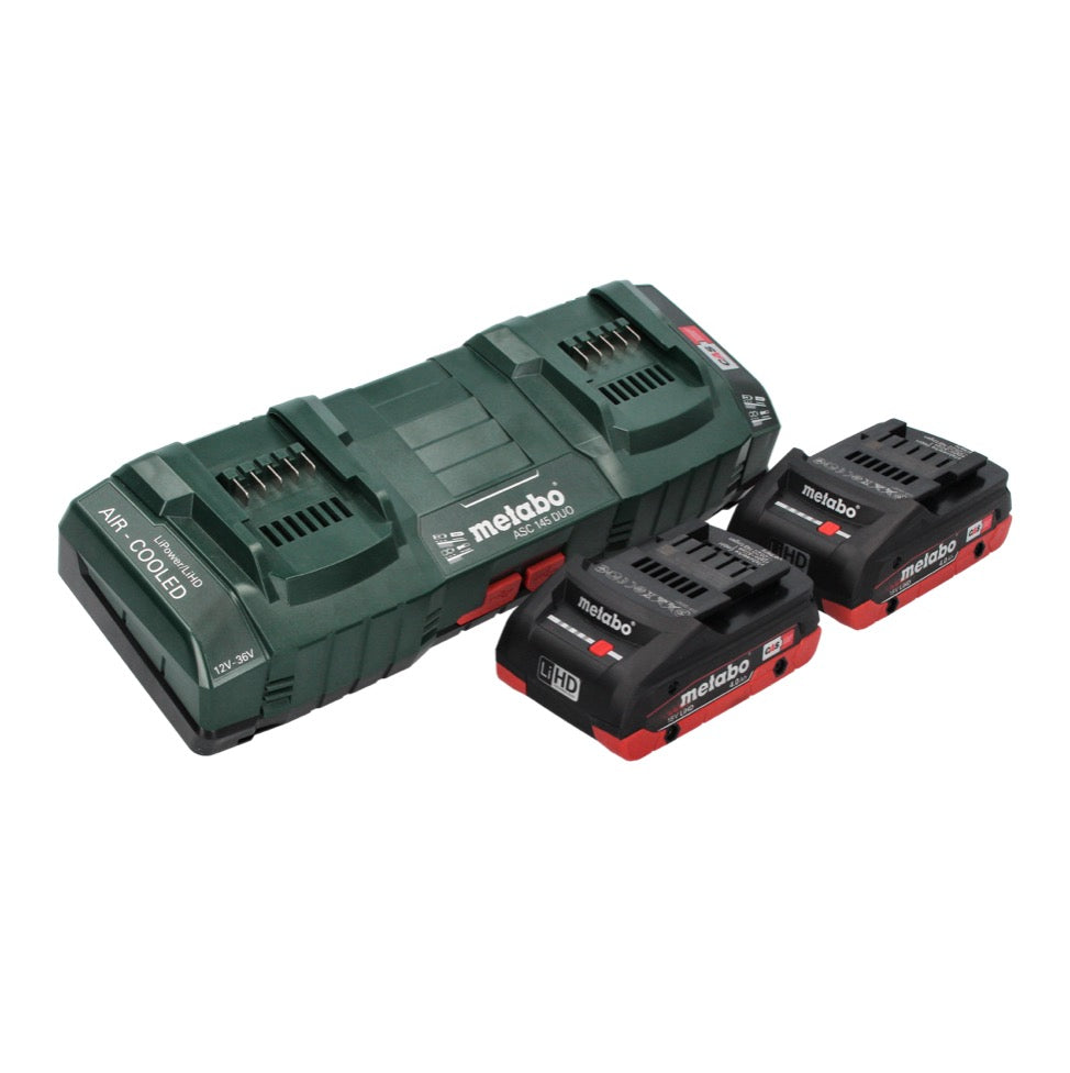 Metabo FSB 36-18 LTX BL 40 débroussailleuse sur batterie 36 V (2x 18 V) sans balais à deux poignées + 2x batterie 4,0 Ah + double chargeur