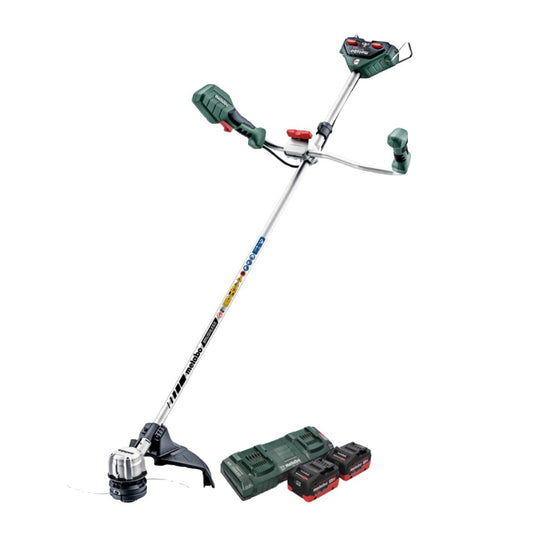 Metabo FSB 36-18 LTX BL 40 Akku Freischneider 36 V ( 2x 18 V ) Zweihandgriff Brushless + 2x Akku 5,5 Ah + Doppelladegerät