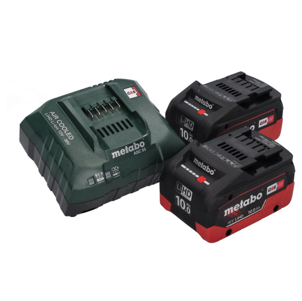 Metabo FSB 36-18 LTX BL 40 débroussailleuse sur batterie 36 V (2x 18 V) sans balais à deux poignées + 2x batterie 10,0 Ah + chargeur