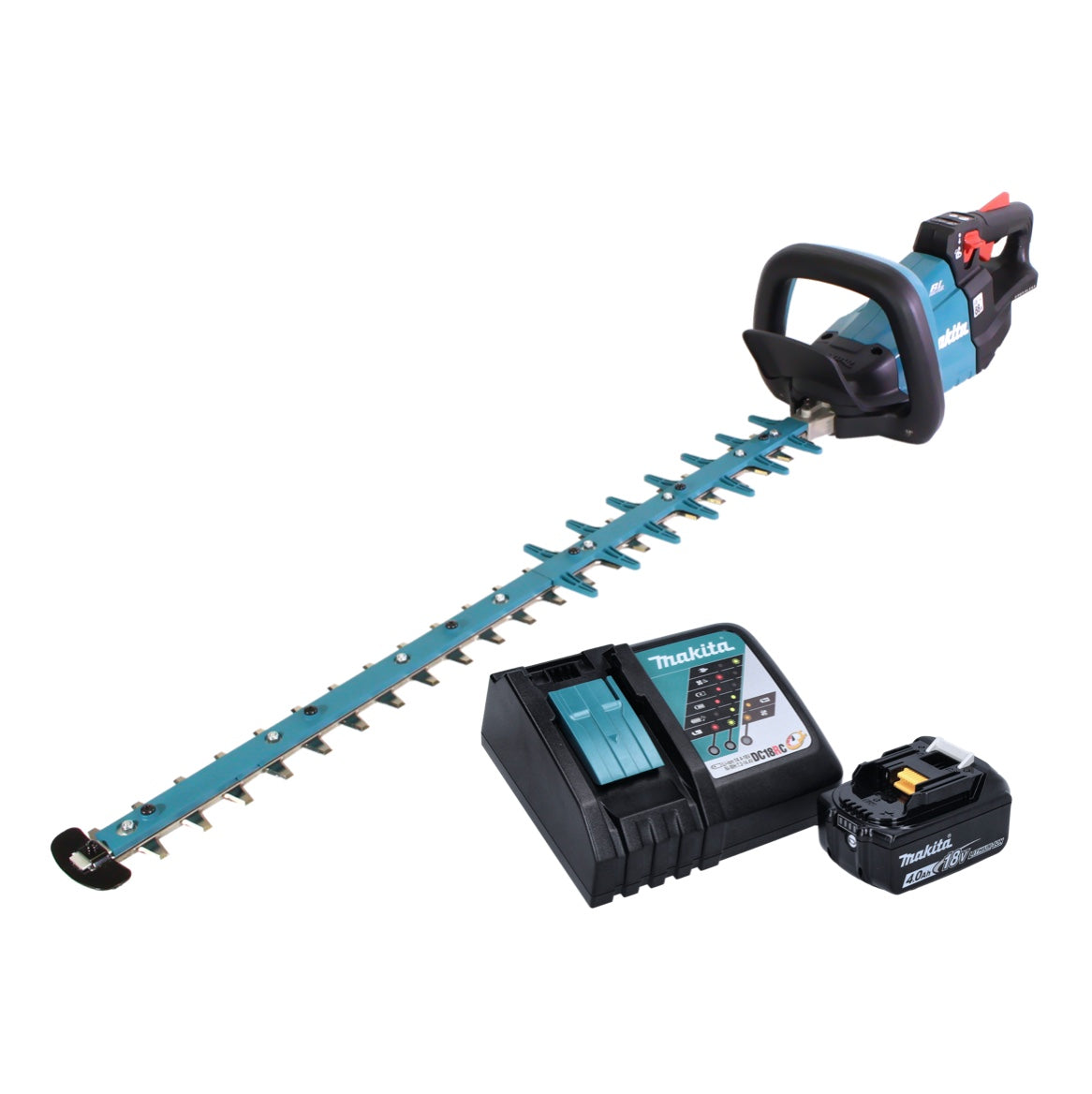 Taille-haie à batterie Makita DUH 752 RM1 18 V 75 cm sans balai + 1x batterie 4,0 Ah + chargeur