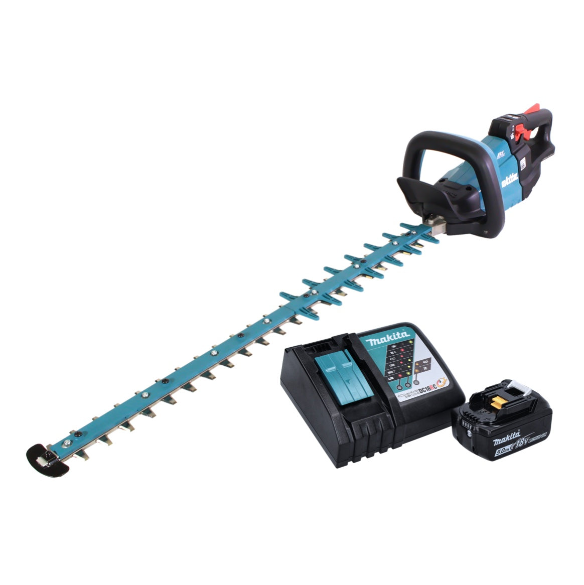 Makita DUH 752 RT1 taille-haie à batterie 18 V 75 cm sans balais + 1x batterie 5,0 Ah + chargeur