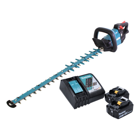 Taille-haie à batterie Makita DUH 752 RG 18 V 75 cm sans balais + 2x batteries 6,0 Ah + chargeur