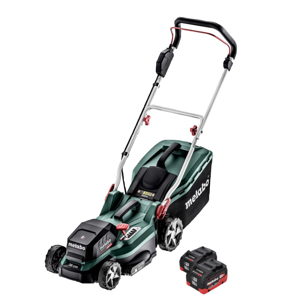 Metabo RM 36-18 LTX BL 36 Akku Rasenmäher 36 V ( 2x 18 V ) LTX Brushless + 2x Akku 10,0 Ah - ohne Ladegerät - Toolbrothers