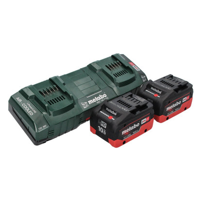 Metabo RM 36-18 LTX BL 36 Akku Rasenmäher 36 V ( 2x 18 V ) LTX Brushless + 2x Akku 10,0 Ah + Doppelladegerät - Toolbrothers