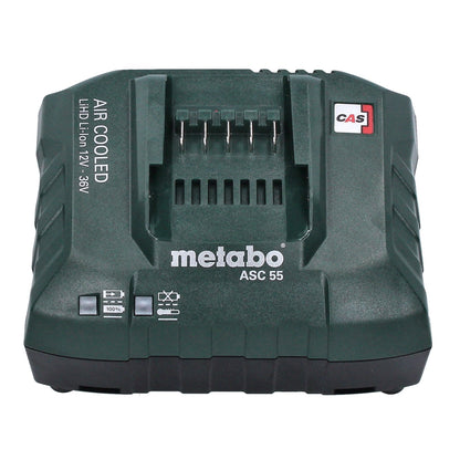 Metabo Basis Set 2x Li-Power Akkupack 18 V 4,0 Ah CAS Li-Ion Akku ( 2x 625027000 ) + ASC 55 Ladegerät ( 627044000 )