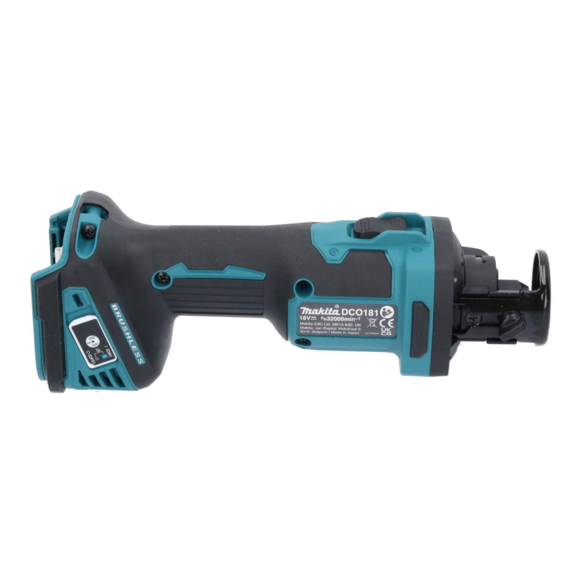 Makita DCO 181 RA1 fraise rotative à batterie 18 V 32000 tr/min sans balais + 1x batterie 2,0 Ah + chargeur