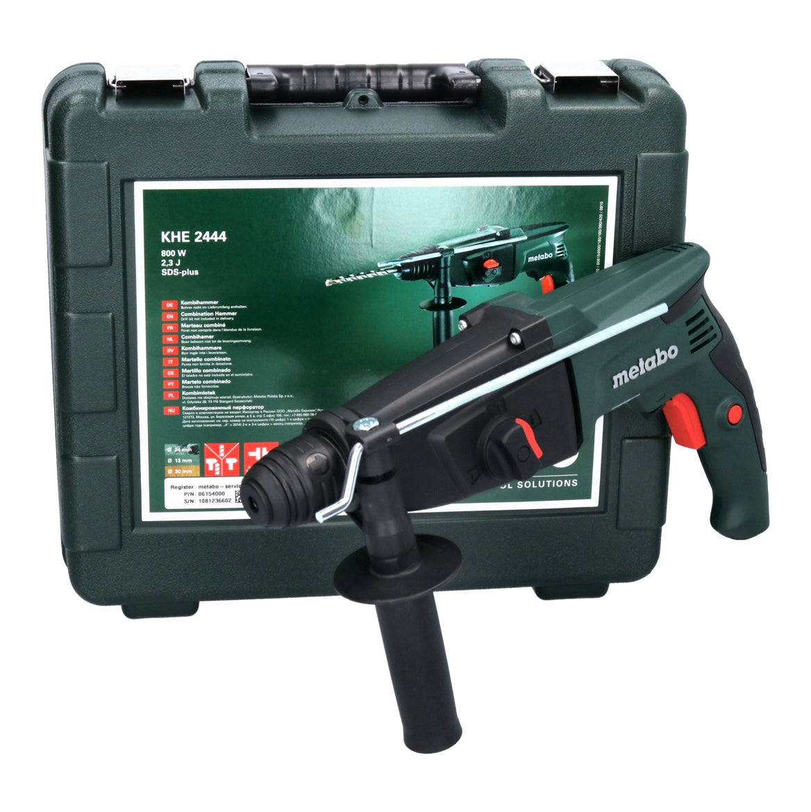 Metabo KHE 2444 Kombihammer 800 W SDS-plus 2,3 J ( 606154000 ) + Koffer