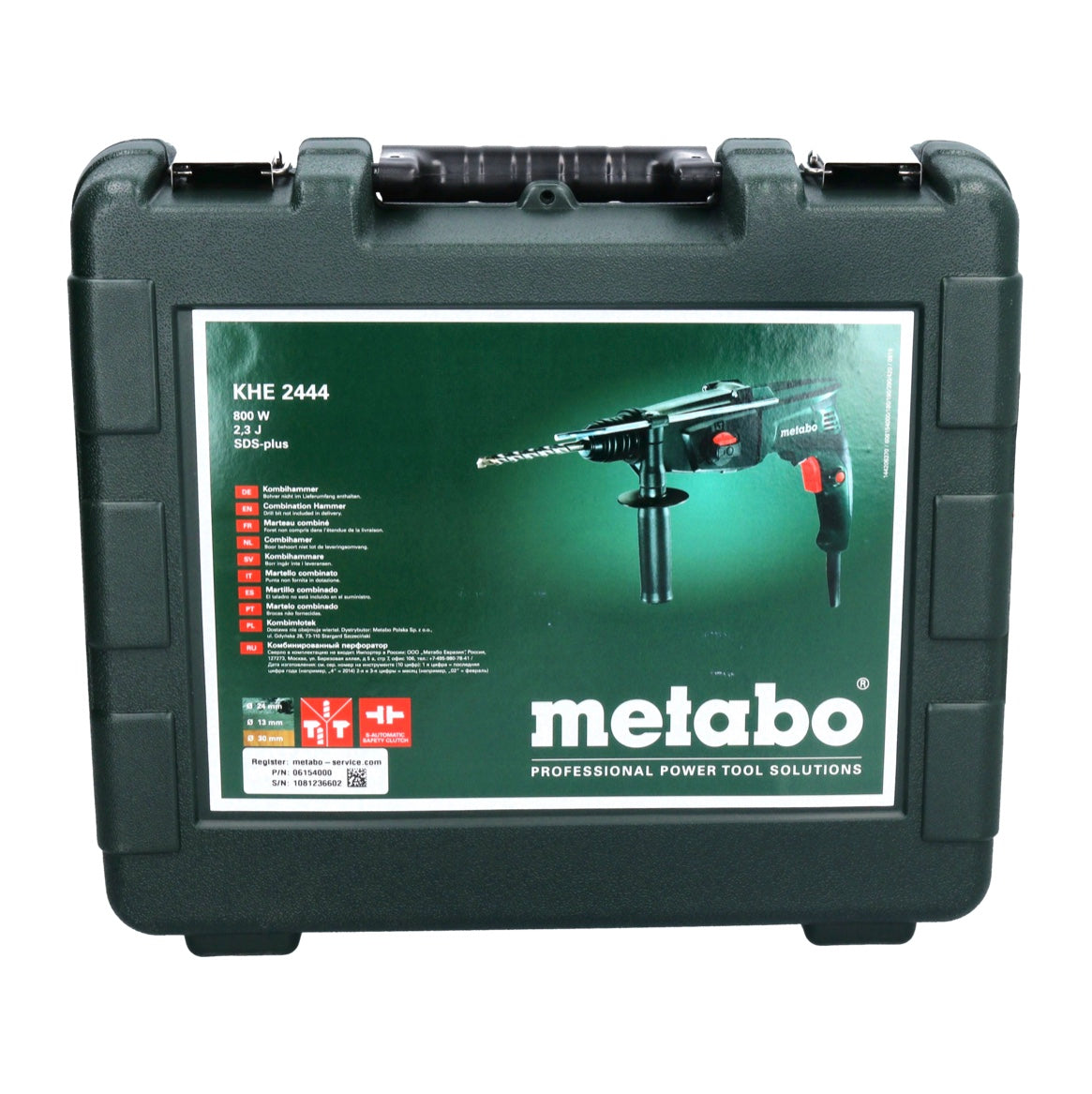 Marteau combiné Metabo KHE 2444 800 W SDS-plus 2,3 J (606154000) + coffret