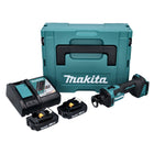 Cortadora rotativa a batería Makita DCO 181 RAJ 18 V 32000 rpm sin escobillas + 2x batería 2,0 Ah + cargador + Makpac