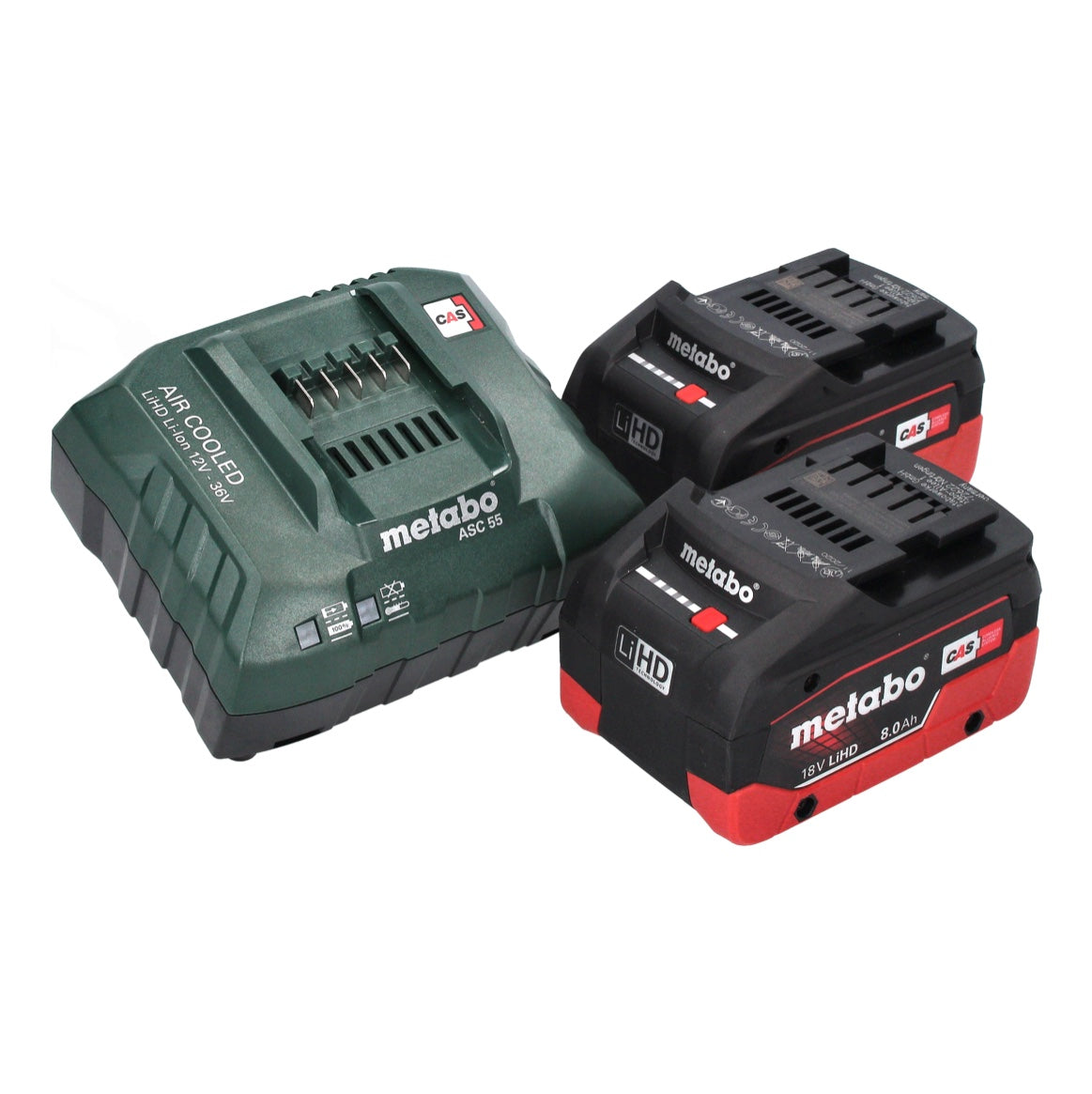 Metabo HS 18 LTX 55 Akku Heckenschere 18 V 53 cm + 2x Akku 8,0 Ah + Ladegerät - Toolbrothers