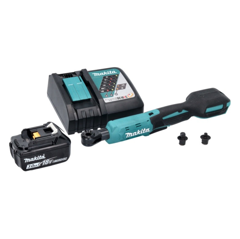 Makita DWR 180 RF1 Akku Ratschenschrauber 18 V 47,5 Nm 1/4" 3/8" + 1x Akku 3,0 Ah + Ladegerät