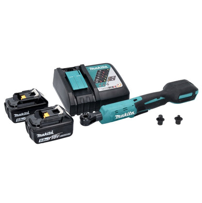 Visseuse à cliquet sans fil Makita DWR 180 RT 18 V 47,5 Nm 1/4" 3/8" + 2x batteries 5,0 Ah + chargeur