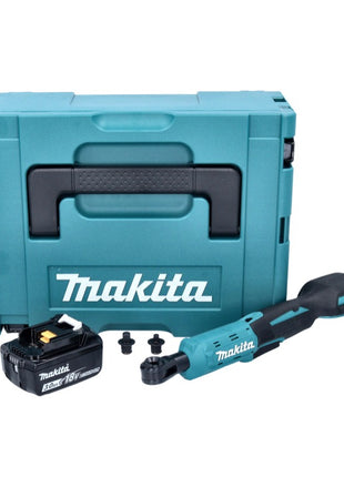 Makita DWR 180 F1J visseuse à cliquet sans fil 18 V 47,5 Nm 1/4" 3/8" + 1x batterie 3,0 Ah + Makpac - sans chargeur