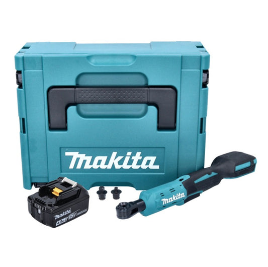 Makita DWR 180 M1J visseuse à cliquet sans fil 18 V 47,5 Nm 1/4" 3/8" + 1x batterie 4,0 Ah + Makpac - sans chargeur