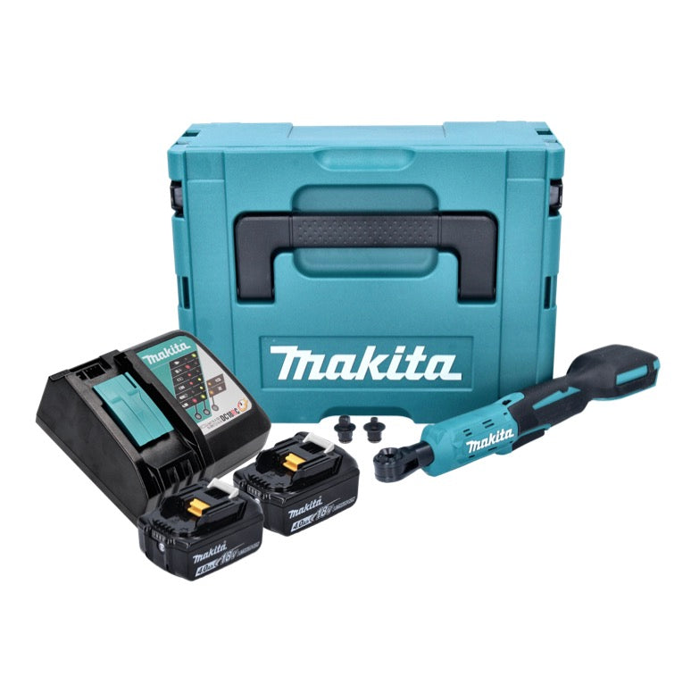 Makita DWR 180 RMJ tournevis à cliquet sur batterie 18 V 47,5 Nm 1/4" 3/8" + 2x batterie 4,0 Ah + chargeur + Makpac