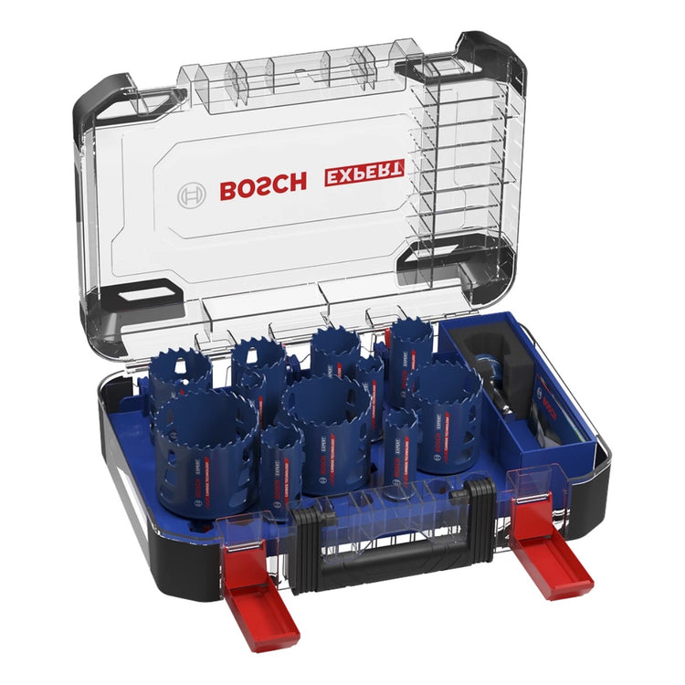 Bosch EXPERT Tough Material Lochsägen Set 14 tlg. 20 - 76 x 60 mm ( 2608900448 ) Carbide Technology für Dreh- und Schlagbohrer - Toolbrothers