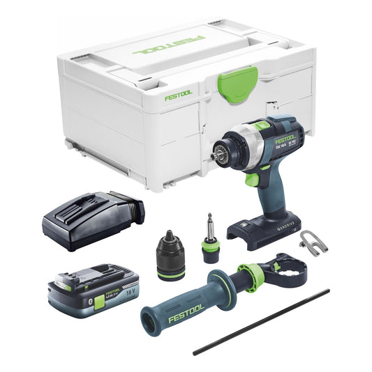 Festool TDC 18/4 I-Basic Akku Bohrschrauber 18 V 75 Nm Brushless + 1x Akku 4,0 Ah + Ladegerät + Systainer - Toolbrothers