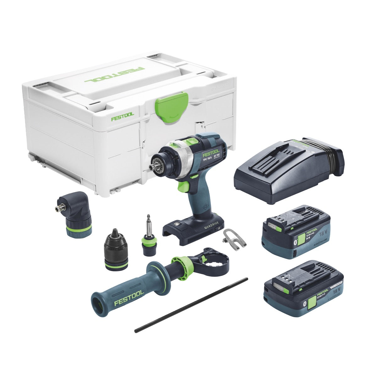 Festool TPC 18/4 5,2/4,0 I-Set Akku-Schlagbohrschrauber QUADRIVE ( 577247 )