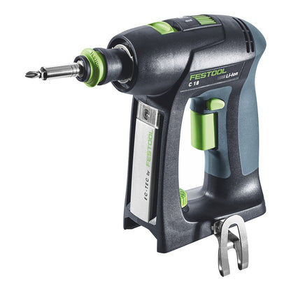 Festool C 18 HPC 4,0 l set perceuse-visseuse sans fil 18 V 45 Nm sans balais (576992) + 2x batterie 4,0 Ah + chargeur + accessoire excentrique + accessoire d'angle + systainer