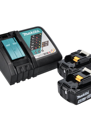 Makita DMR 107 RM radio de chantier à batterie 7,2 - 18 V + 2x batteries 4,0 Ah + chargeur