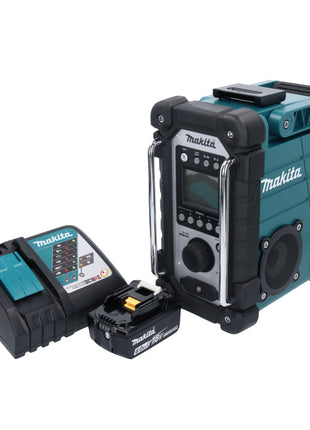 Makita DMR 107 RG1 radio de chantier à batterie 7,2 - 18 V + 1x batterie 6,0 Ah + chargeur