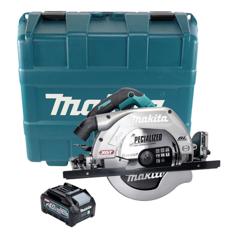 Makita HS 009 GM101 scie circulaire à main sur batterie XGT 40 V max. 235 mm sans balais + 1x batterie 4,0 Ah + coffret - sans chargeur