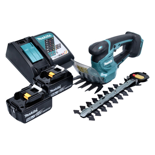 Makita DUM 111 RT2X Akku Grasschere Strauchschere 18 V + 2x Akku 5,0 Ah + Ladegerät