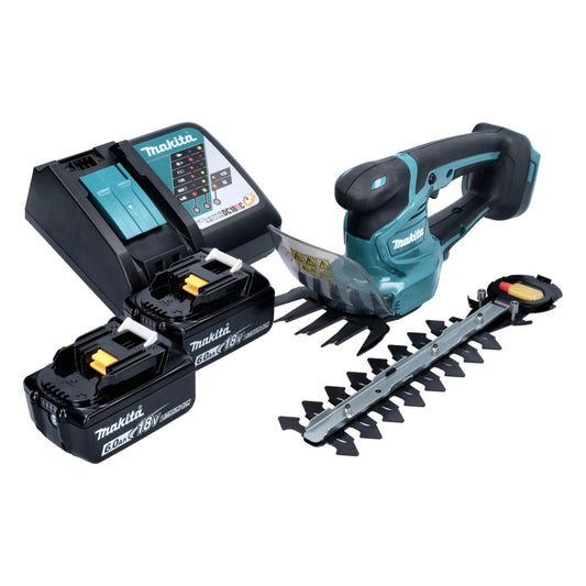 Cisaille à gazon sans fil Makita DUM 111 RGX 18 V + 2 batteries 6,0 Ah + chargeur