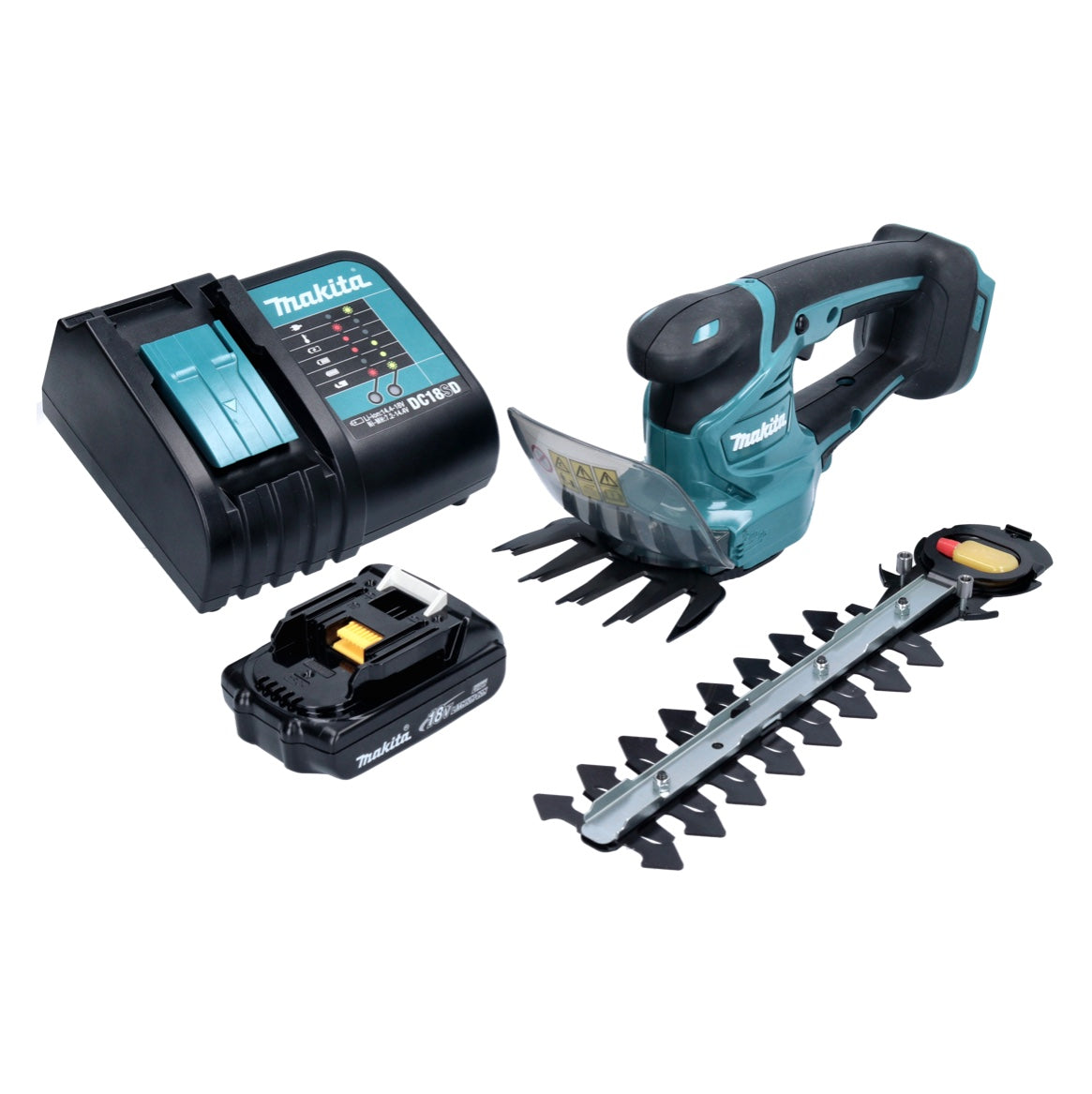 Makita DUM 111 SYX Akku Grasschere Strauchschere 18 V + 1x Akku 1,5 Ah + Ladegerät