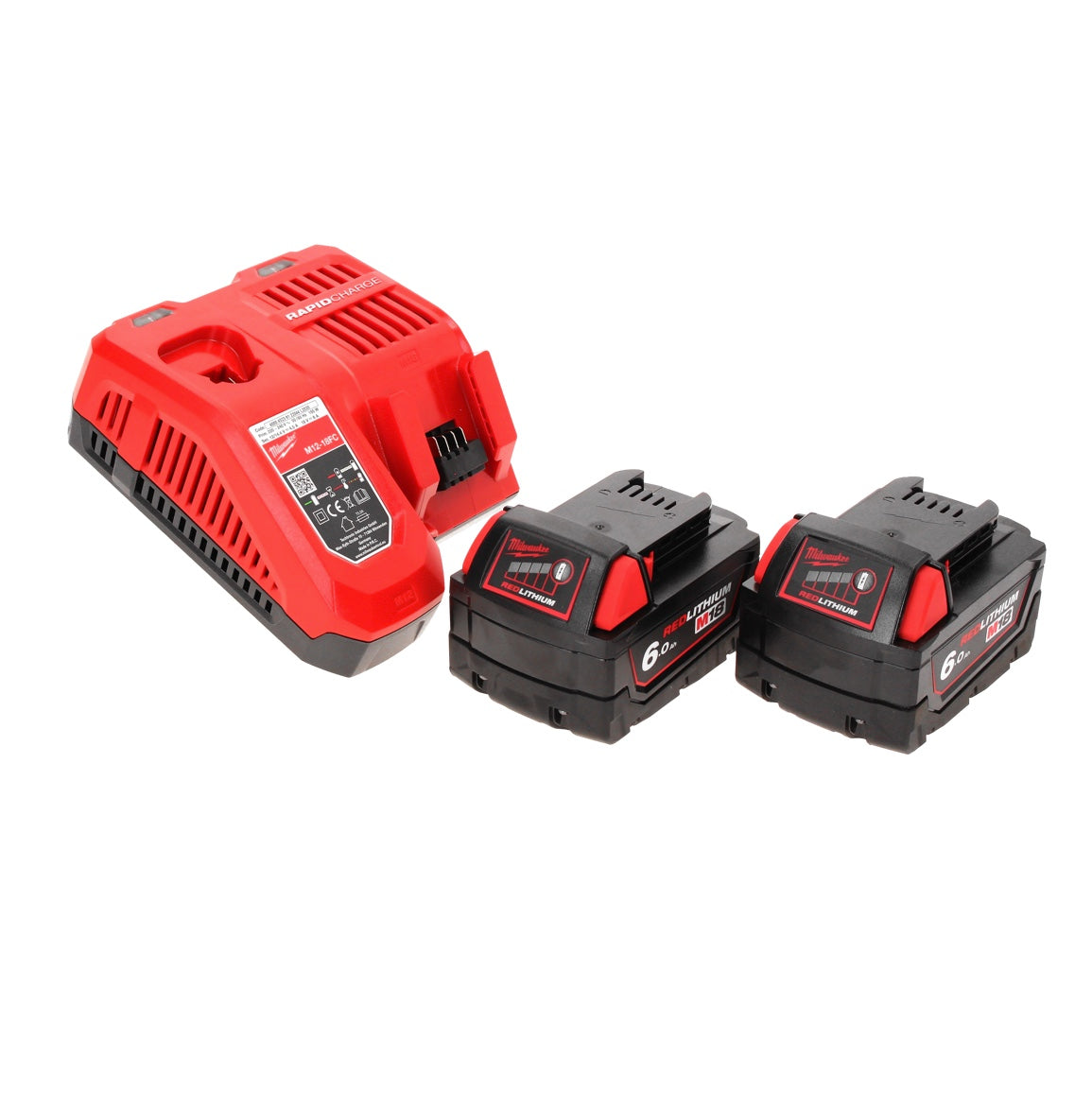 Meuleuse d'angle sur batterie Milwaukee M18 FSAGV115XPDB-602X 18 V 115 mm sans balais + 2x batteries 6,0 Ah + chargeur + boîtier HD