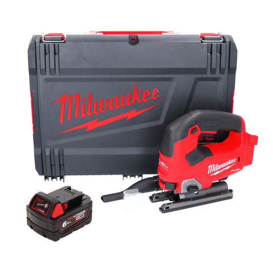 Milwaukee M18 FJS-601X Akku Stichsäge 18 V 25 mm Hub Brushless + 1x Akku 6,0 Ah + HD Box - ohne Ladegerät