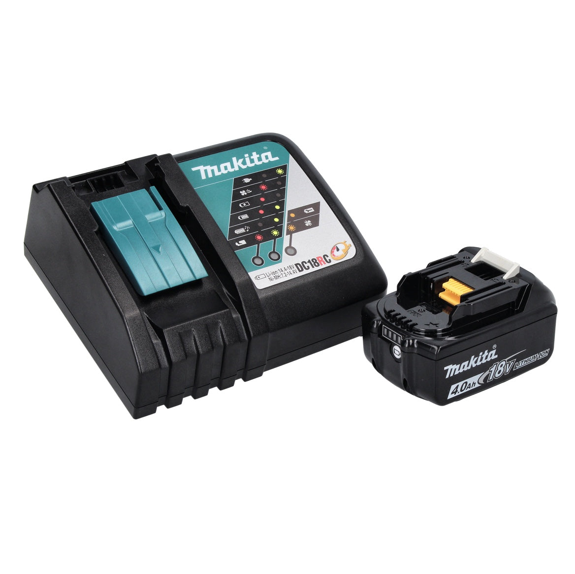 Makita DEADML 815 RM1 Lampe portative à batterie LED 14,4 - 18 V 160 lm + 1x batterie 4,0 Ah + chargeur