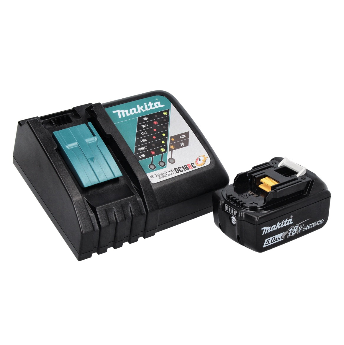 Makita DMR 203 RT1 Enceinte Bluetooth 12 V 18 V IP64 + 1x batterie 5,0 Ah + chargeur