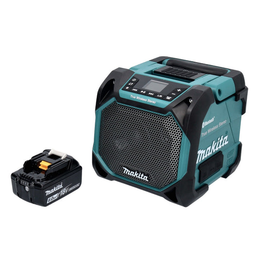 Makita DMR 203 G1 Enceinte Bluetooth 12 V 18 V IP64 + 1x batterie 6,0 Ah - sans chargeur