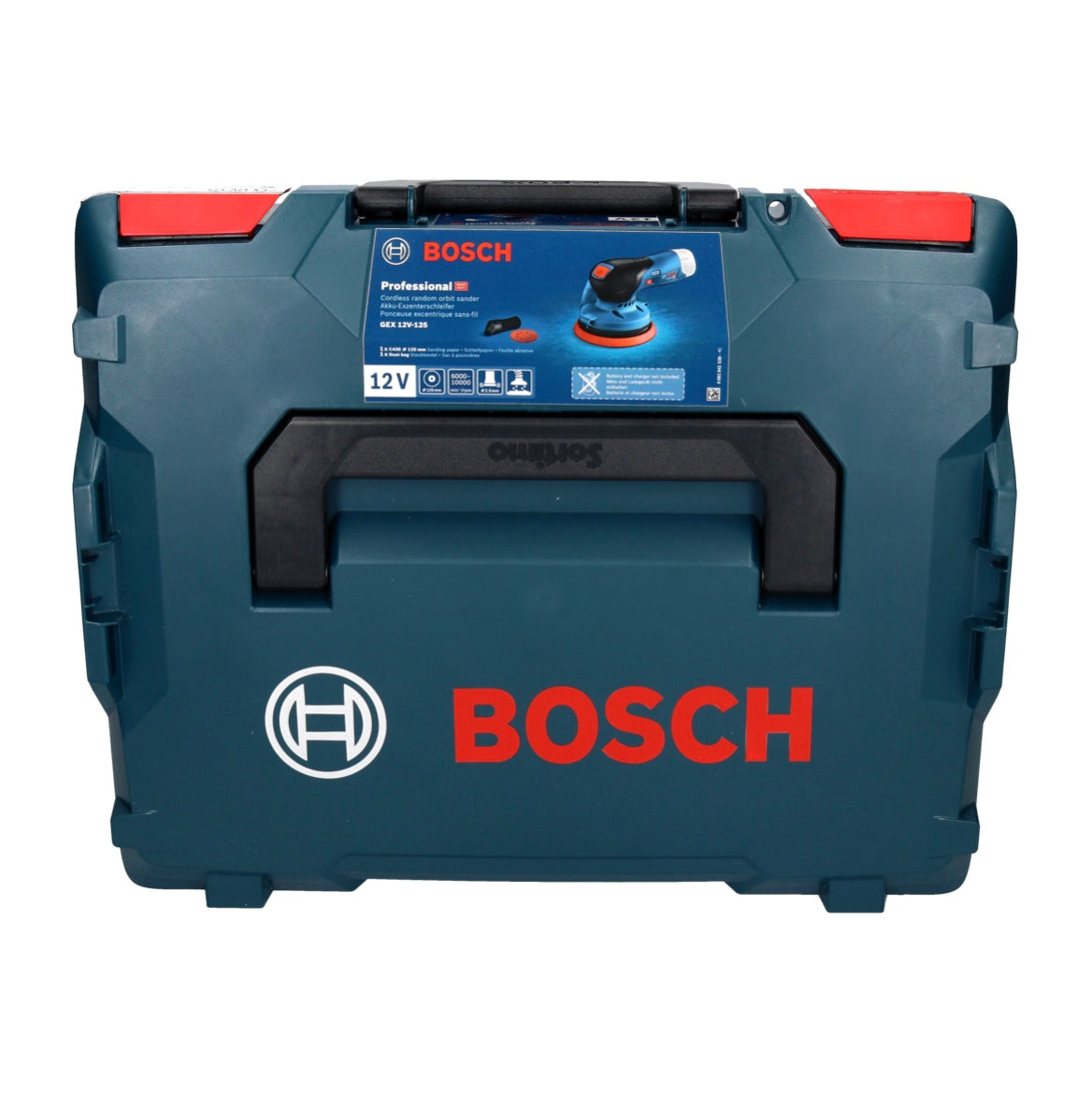 Bosch GEX 12V-125 Professional Akku Exzenterschleifer 12 V 125 mm Brushless + 1x Akku 3,0 Ah + L-Boxx - ohne Ladegerät - Toolbrothers