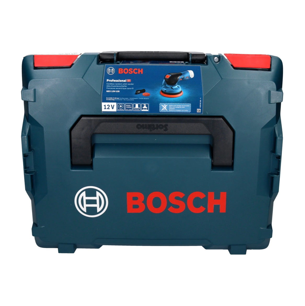 Bosch GEX 12V-125 Professional Akku Exzenterschleifer 12 V 125 mm Brushless + 1x Akku 6,0 Ah + L-Boxx - ohne Ladegerät - Toolbrothers