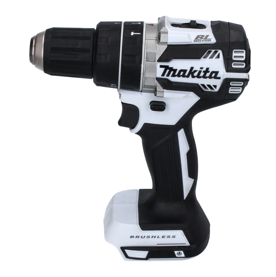 Makita DHP 484 ZW perceuse à percussion sans fil 18 V 54 Nm sans balais blanc + jeu d'embouts 31 pièces (D-30667)