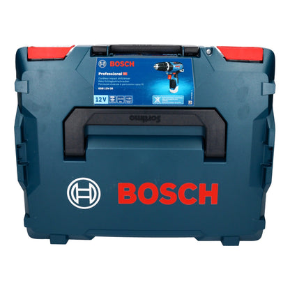 Bosch GSB 12V-35 Professional Akku Schlagbohrschrauber 12 V 35 Nm Brushless + 2x Akku 3,0 Ah + Ladegerät + L-Boxx - Toolbrothers