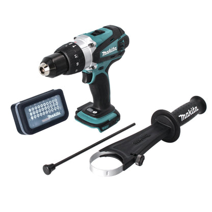 Makita DHP 458 Z perceuse à percussion sans fil 18 V 91 Nm + jeu d'embouts 31 pièces (D-30667)