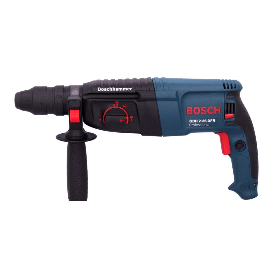 Bosch GBH 2-26 DFR Professional Bohrhammer 800 W 2,7 J SDS plus + Wechselbohrfutter + 13 tlg. Bohrer und Meißel Set + Koffer