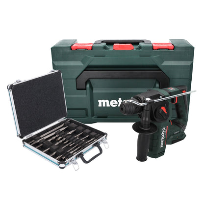 Marteau perforateur sans fil Metabo BH 18 LTX BL 16 18 V 1,3 J SDS plus sans balais + jeu de 13 perceuses et burins + MetaBOX - sans batterie, sans chargeur