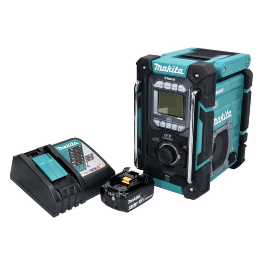 Radio de chantier à batterie Makita DMR 301 RF1 12 V max. - 18 V DAB / DAB+ / Bluetooth + 1x batterie 3,0 Ah + chargeur