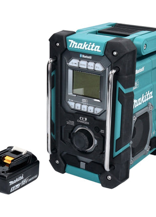 Radio de chantier à batterie Makita DMR 301 T1 12 V max. - 18 V DAB / DAB+ / Bluetooth + 1x batterie 5,0 Ah - sans chargeur